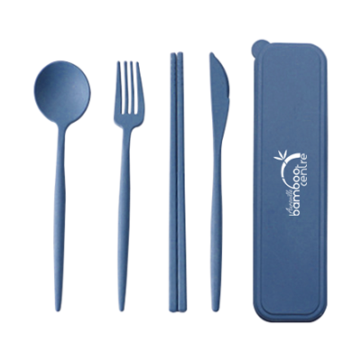 WHEAT 4-in-1 Colour Eco-Cutlery Set