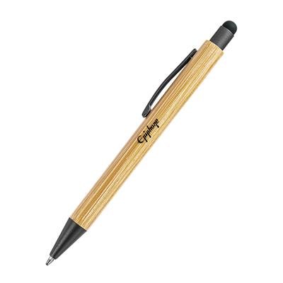 LANEY Bamboo Press Action Ball Pen with Stylus