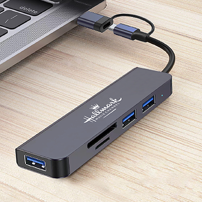 Fusion 5 in 1 USB 3.0 Hub with Type-C