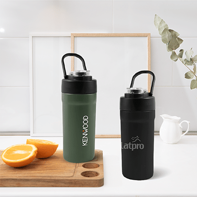 TIGO Stainless Steel Bottle with Straw Carry Handle - 680ml